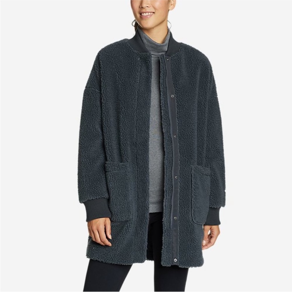 Eddie Bauer Gray Fleece Jacket